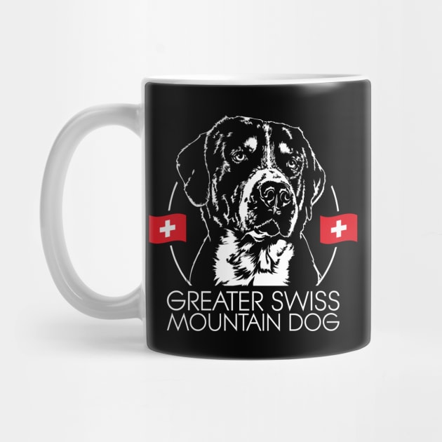 Greater Swiss Mountain Dog portrait by wilsigns